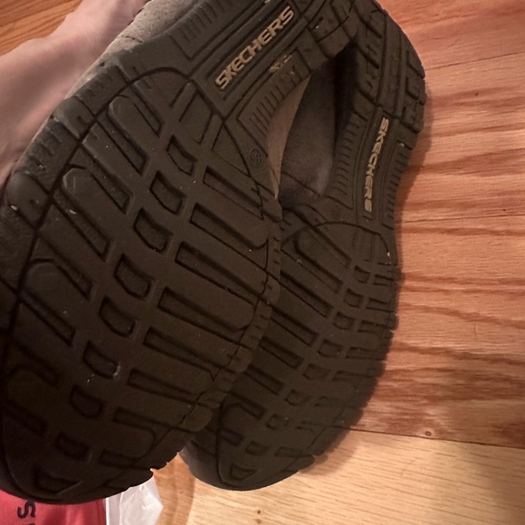 Skechers relaxed fit memory foam Brown Moccasin suede leather booties size 10 - Picture 3 of 6